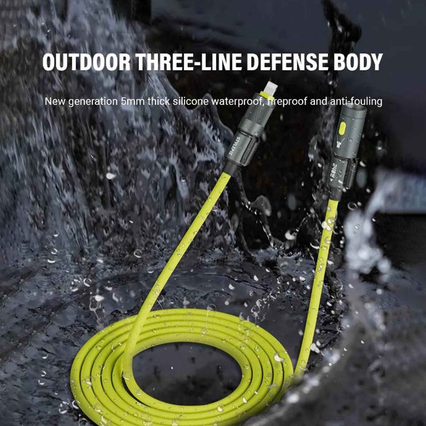 STYLEPIE C82-L 240W Fast Charging Cable Bright LED Lighting and Light Fire