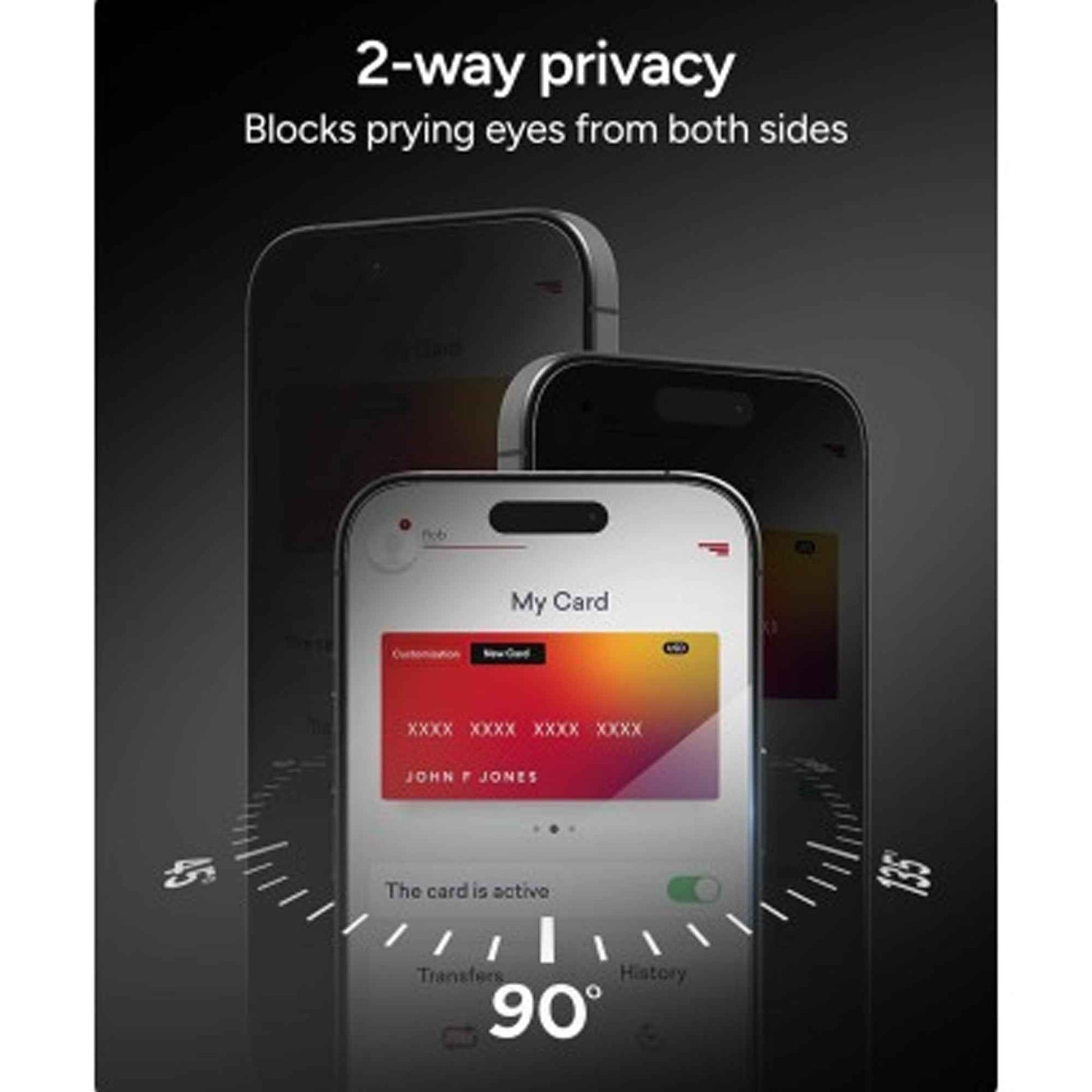 ZAGG Glass Elite Edge Privacy for iPhone 17 Pro Max / 17 Pro - 5X More Protective