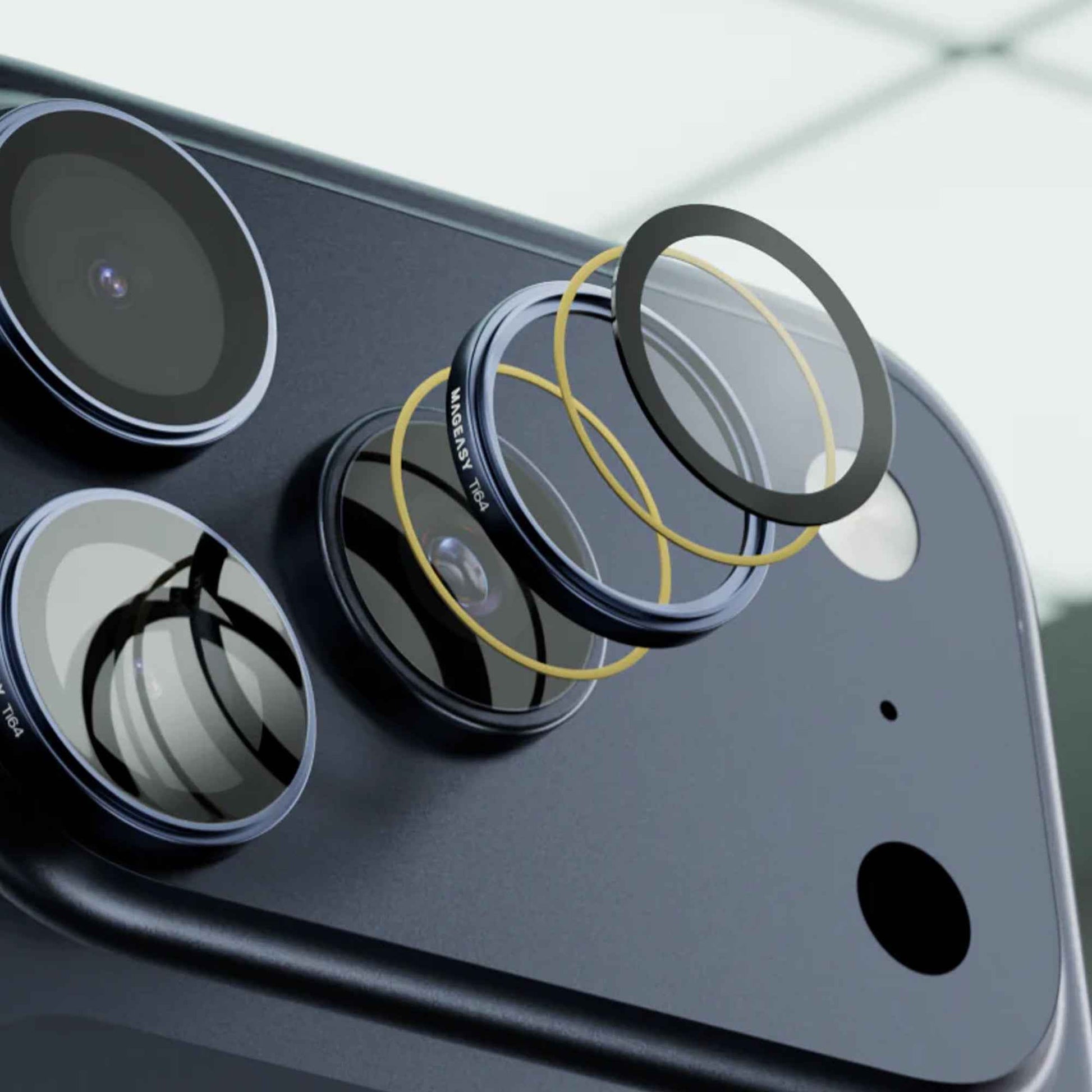 MAGEASY Lenz Sapphire Camera Lens Protector for iPhone 17 Pro Max / 17 Pro