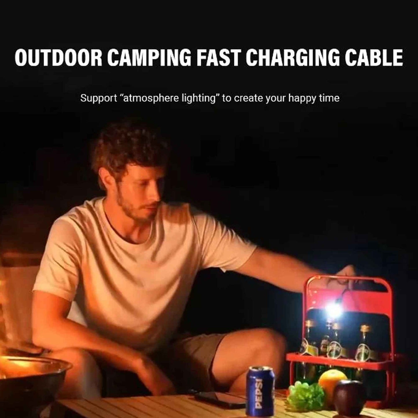 STYLEPIE C82-L 240W Fast Charging Cable Bright LED Lighting and Light Fire