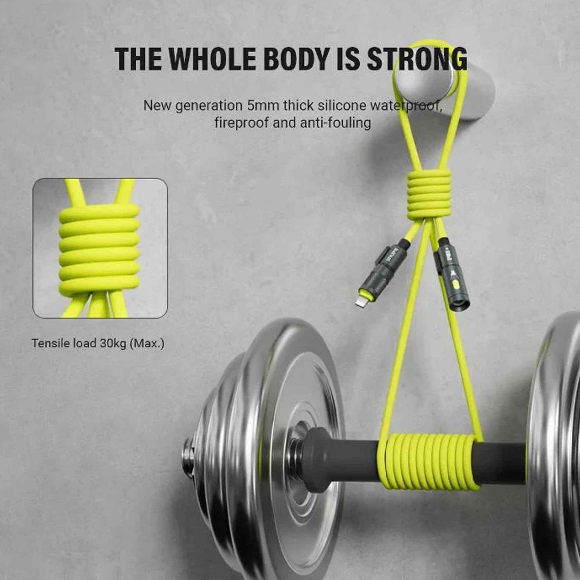 STYLEPIE C82-L 240W Fast Charging Cable Bright LED Lighting and Light Fire