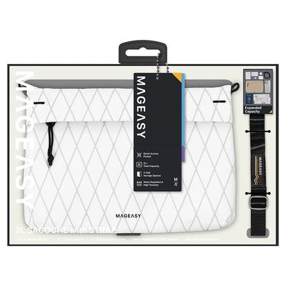 MAGEASY 2L Sacoche Utility Crossbody Bag + Strap Phone Lanyard 20mm.