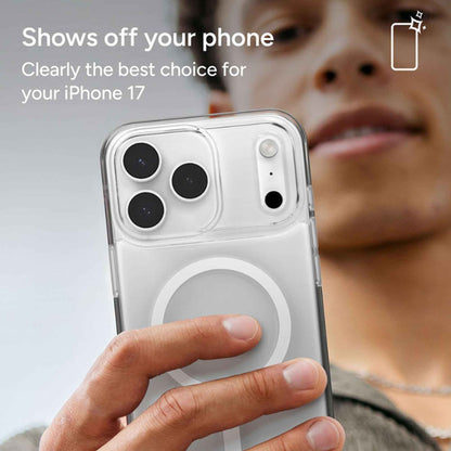 ZAGG Crystal Palace Lite Snap for iPhone 17 Pro Max / 17 Pro - Magsafe Compatible - Clear