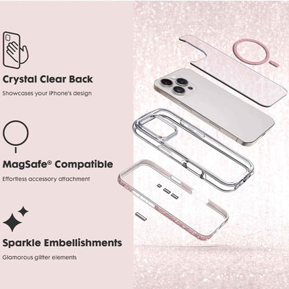 Laut Aero Sparkle Magsafe Case for iPhone 17 Series - 360° Air Cushion with Sparkle Elements