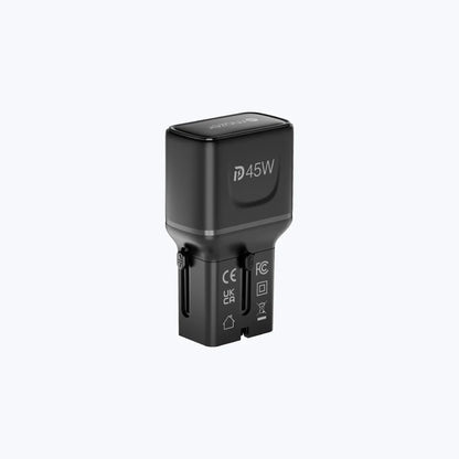 Mazer Infinite Travel Pocket 45W Universal Travel Charger - with 2 x USB-C Ports