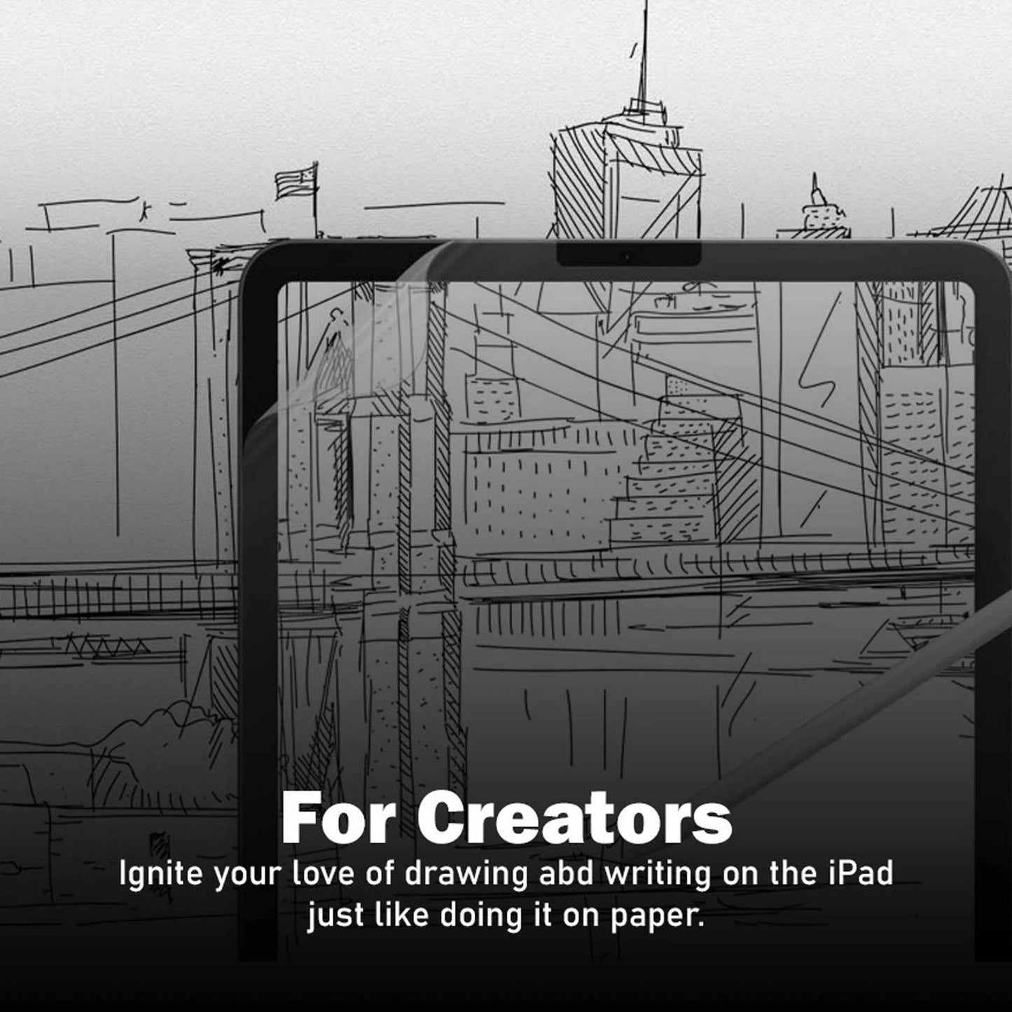 SwitchEasy PaperLike Screen Protector for iPad Air 11" / Air 13" ( 2025 / 2024 ) M2 / M3 - Transparent