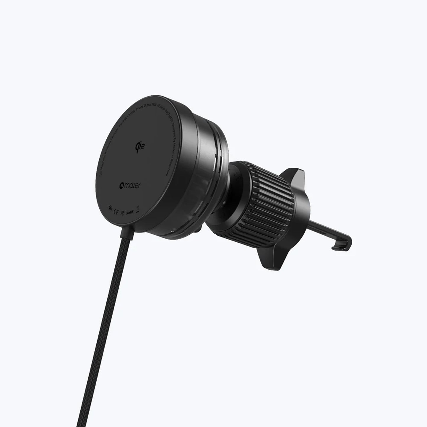 Mazer MagTap Pro Air Vent - Magnetic Air Vent Car Mount with Qi2 15W Charging