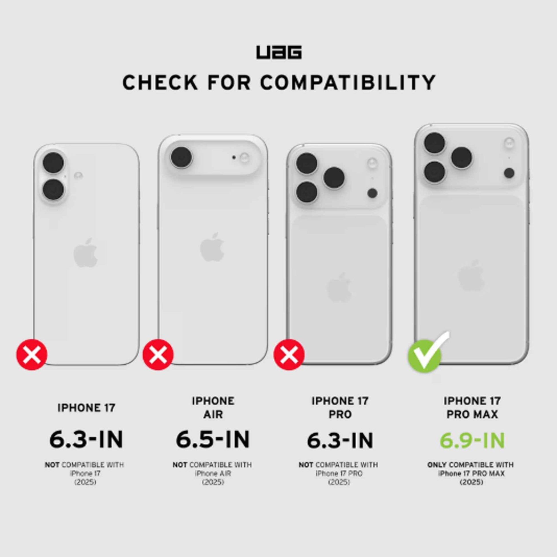 UAG Essential Armor Magsafe Case for iPhone 17 Series - 15 Feet Drop Protection