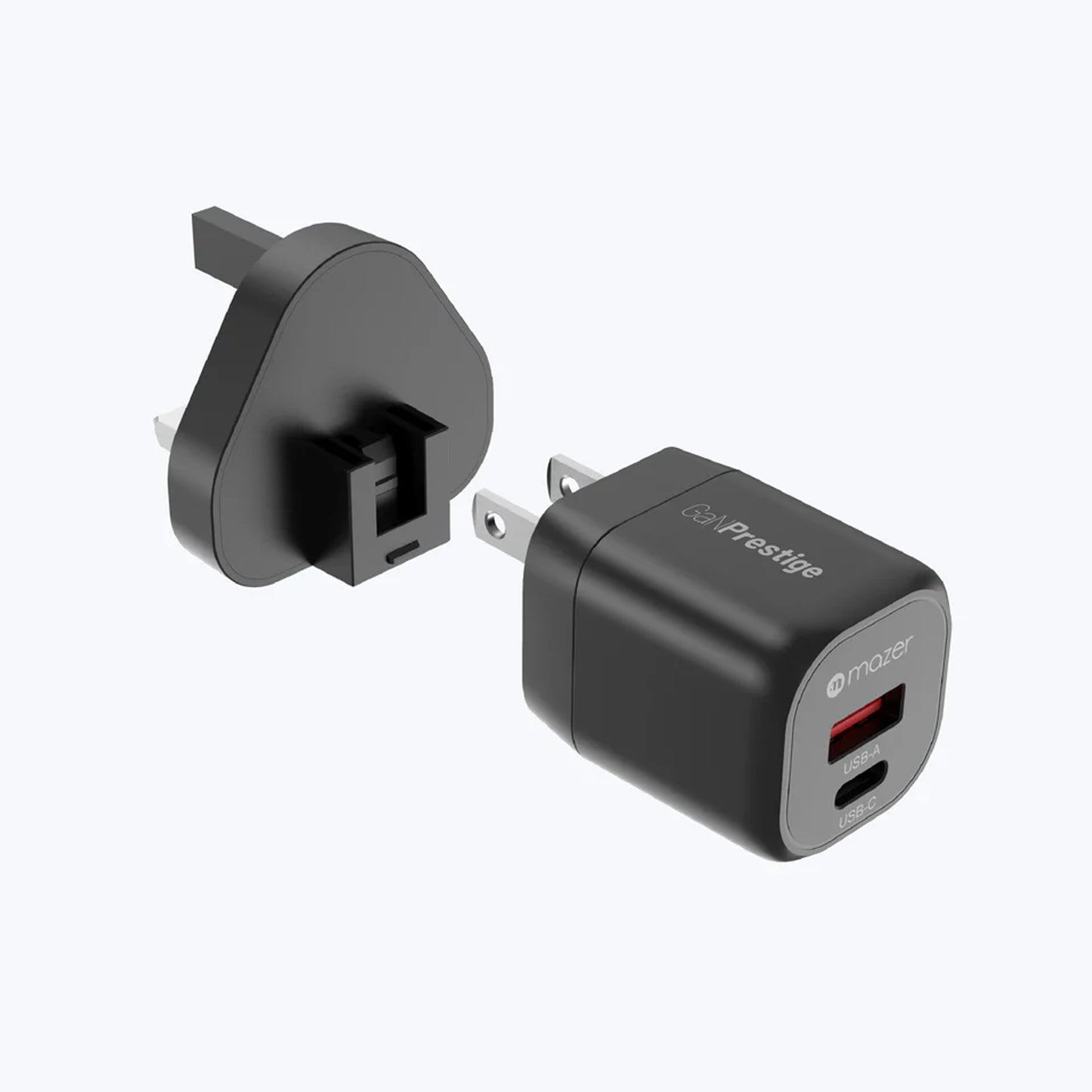 Mazer GaNPrestige Mini 20W Travel Charger - Multi Devices Fast Charging