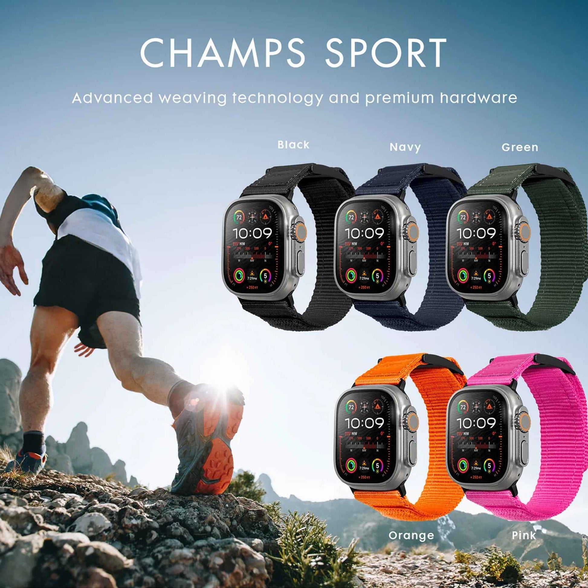 Laut Champs Sport Watch Band for Apple Watch 49mm / 46mm / 45mm / 44mm ( Ultra 3 / 2 / 1 Series 11 / 10 / 9 / 8 / 7 / 6 / 5 / 4 )