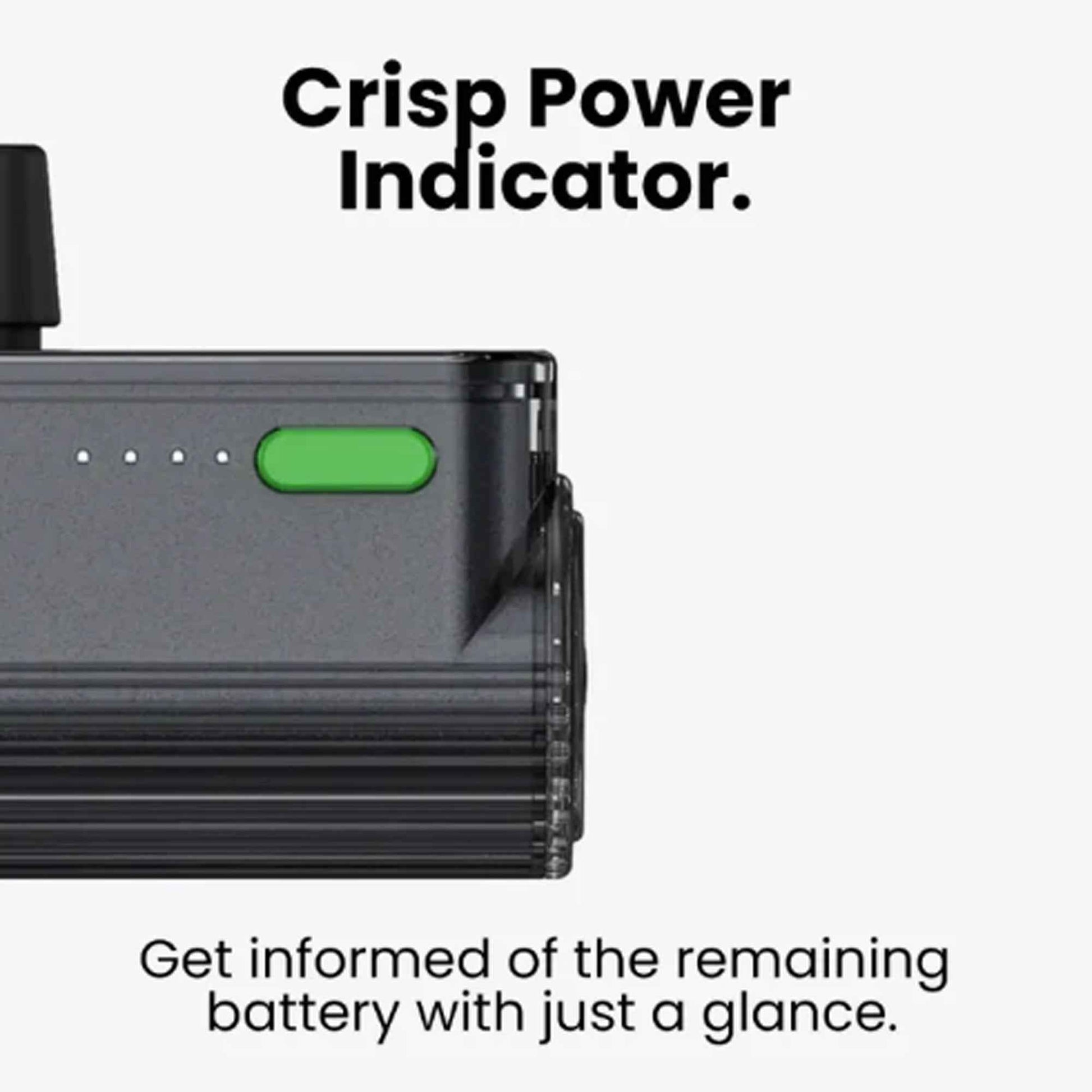 Sharge Flow Mini 2 - Swappable USB-C & Lightning Connector with Built-in USB-C Cable