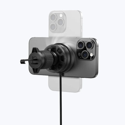 Mazer MagTap Pro Air Vent - Magnetic Air Vent Car Mount with Qi2 15W Charging