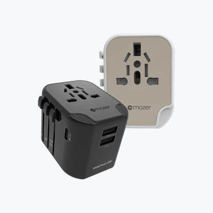 Mazer Infinite Travel PD20W Universal Travel Charger ( 3 USB Ports + 1 AC Socket )