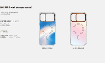 BUTTERCASE Inspire Series Protective Case for iPhone 17 Pro Max / 17 Pro with Camera Stand