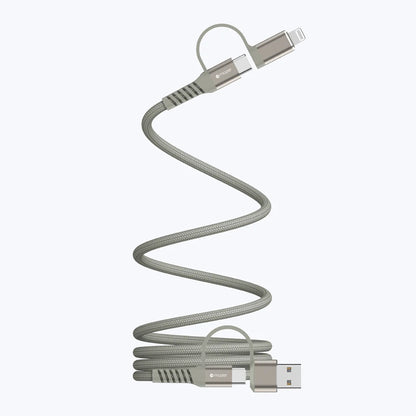 Mazer Infinite LINK Cobra 4-in-1 USB-C / USB-A / Lightning Magnetic Cable 1M / 2M
