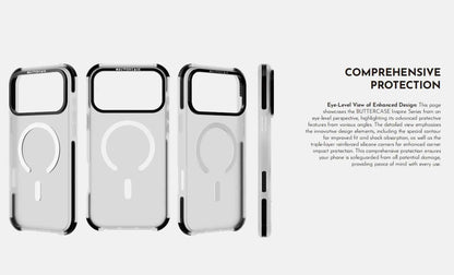 BUTTERCASE Inspire Series Protective Case for iPhone 17 Pro Max / 17 Pro with Camera Stand