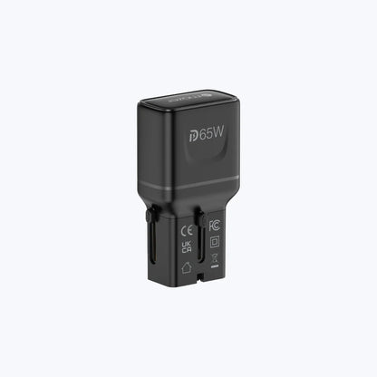 Mazer Infinite Travel Pocket 65W Universal Travel Charger - with 2 x USB-C Ports