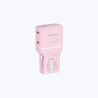 Mazer Infinite Travel Pocket 65W Universal Travel Charger - with 2 x USB-C Ports