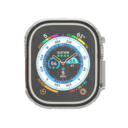 SwitchEasy Hybrid Case for Apple Watch 45mm ( Series 9 / 8 / 7 ) 9H Tempered Glass Case with Build-In Screen Protector