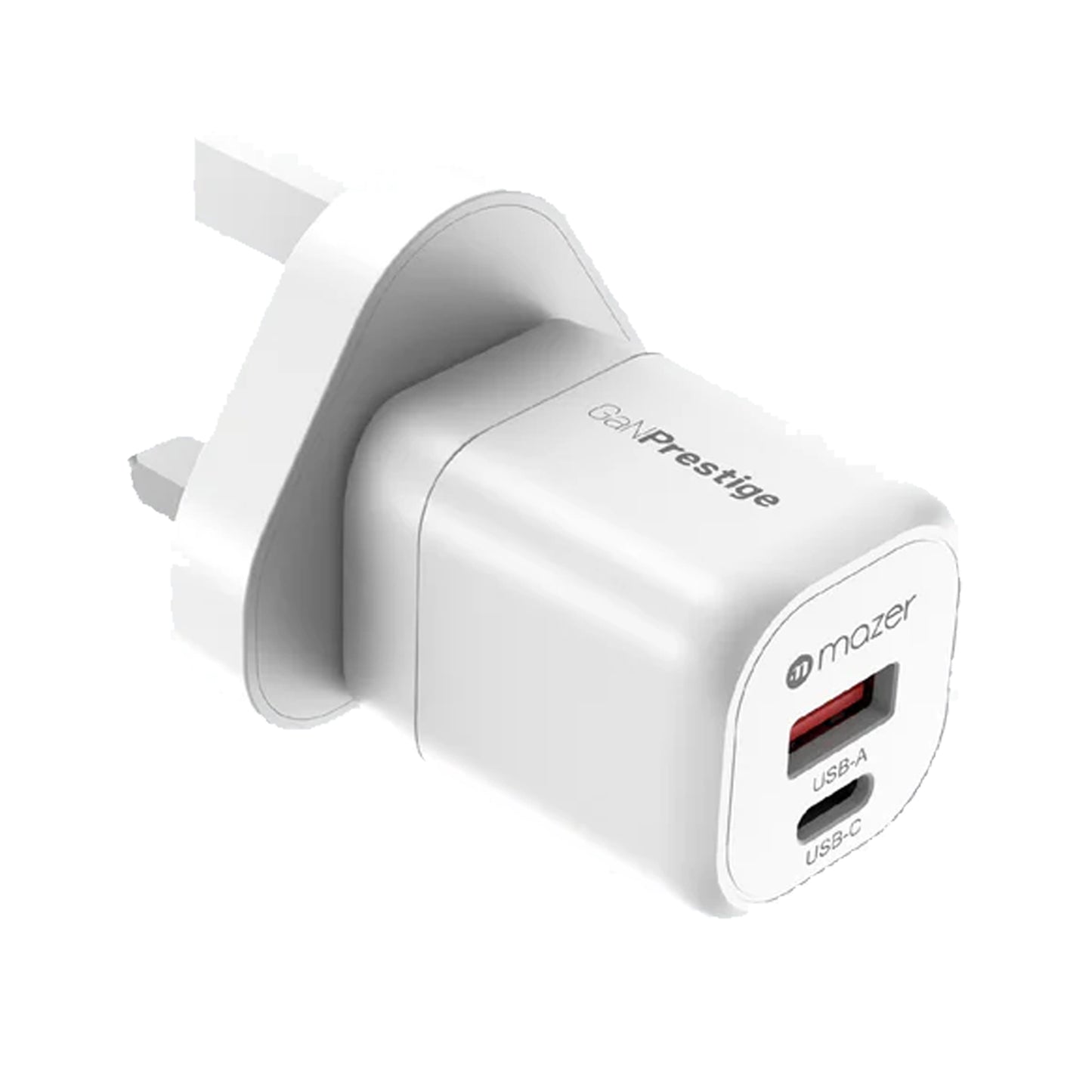 Mazer GaNPrestige Mini 20W Travel Charger - Multi Devices Fast Charging