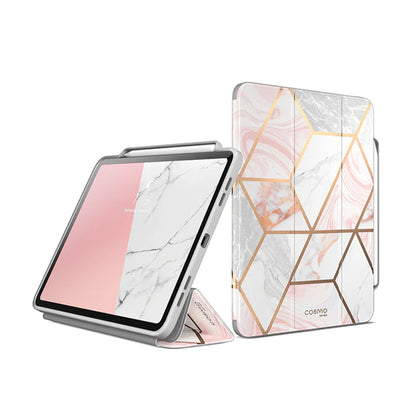 i-Blason Cosmo Case for iPad Air 11" / Air 13" ( 2024 ) M2 With Build In Built-in screen protector and Apple Pencil Holder - Marble - Forexengineer -Malaysia