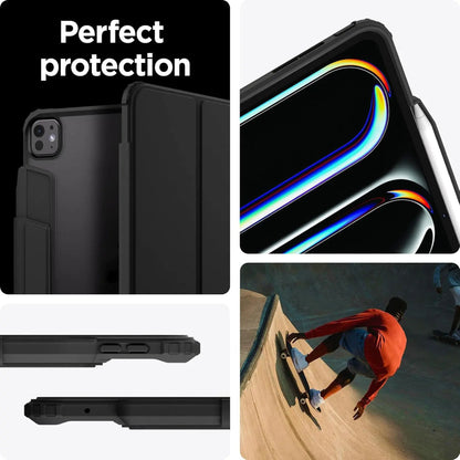 Spigen Airskin Pro Case for iPad Air 13" / 11'' ( 2024 ) M2 / iPad Air 10.9" ( 2022 - 2020 ) Detachable Front Cover - Black - Forexengineer -Malaysia- 8809971226257-8809971226882