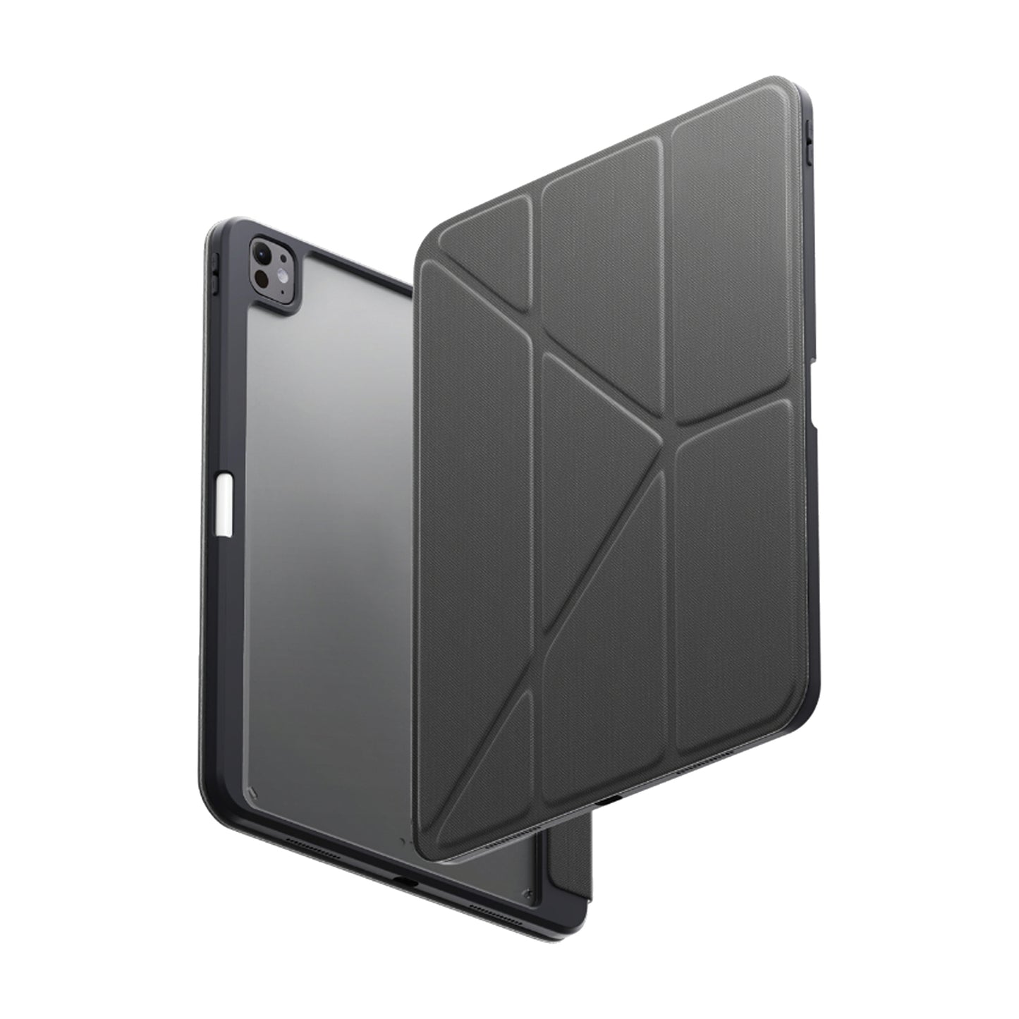UNIQ Moven for iPad Pro 11" / iPad Pro 13" ( 2024 ) M4 Ultra Slim Case with ShockArmor™ Bumper and Stylus Storage - Grey