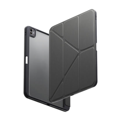 UNIQ Moven for iPad Pro 11" / iPad Pro 13" ( 2024 ) M4 Ultra Slim Case with ShockArmor™ Bumper and Stylus Storage - Grey - Forexengineer -Malaysia- 8886463688908-8886463688861