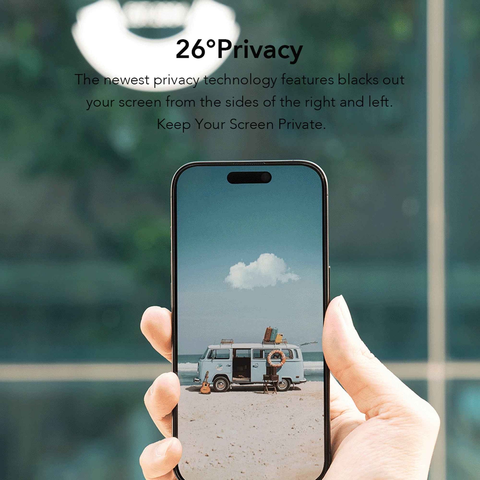Hoda Anti-Peeper ( Privacy ) with Anti-Reflection Tempered Glass for iPhone 17 Series with Dust-Free Helper