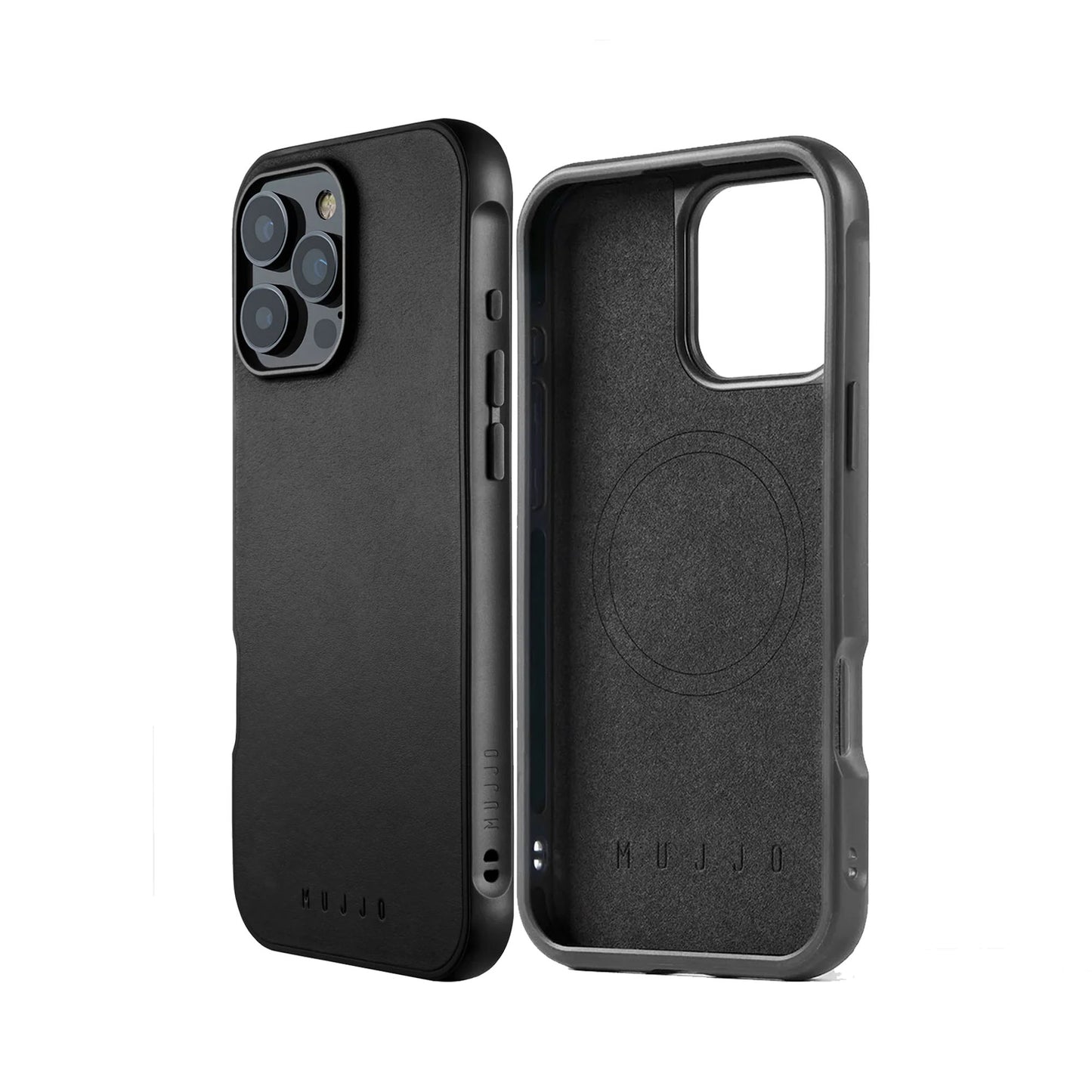 MUJJO Shield Case for iPhone 16 Series - Full Leather Case with MagSafe