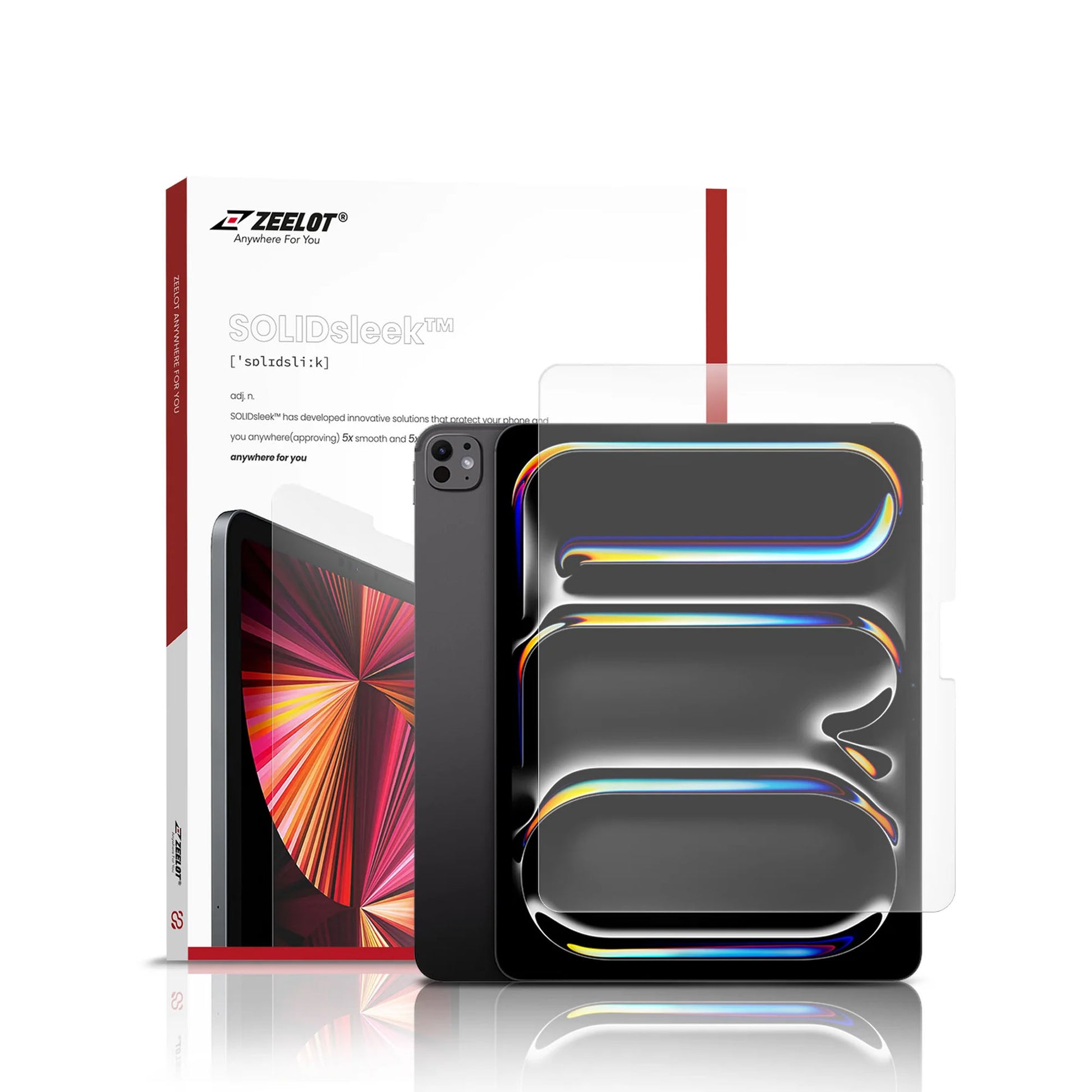 [ONLINE EXCLUSIVE] ZEELOT SOLIDsleek 2.5D Tempered Glass  Screen Protector for iPad Pro 11" / iPad Pro 13" / iPad Air 11" / iPad Air 13" - Forexengineer -Malaysia- 4891011521174-4891011521112-4891011521228-4891011521181-4891011521129-4891011521235