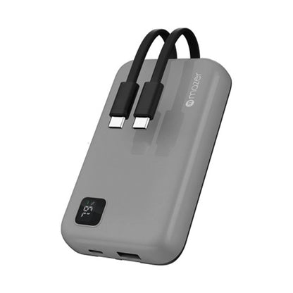 Mazer PowerCharge Link 1020 10,000mAh PD20W ( Built-in Dual USB C Cables ) Power Bank - Forexengineer -Malaysia
