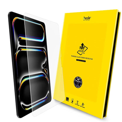 HODA 0.33mm Tempered Glass Screen Protector (Notch) for iPad Pro 11" / iPad Pro 13" ( 2024 ) M4 - Clear - Forexengineer -Malaysia- 4711441975098-4711441974954