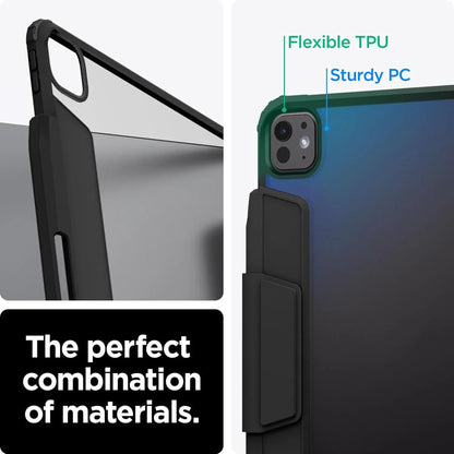 Spigen Airskin Pro Case for iPad Air 13" / 11'' ( 2024 ) M2 / iPad Air 10.9" ( 2022 - 2020 ) Detachable Front Cover - Black - Forexengineer -Malaysia- 8809971226257-8809971226882