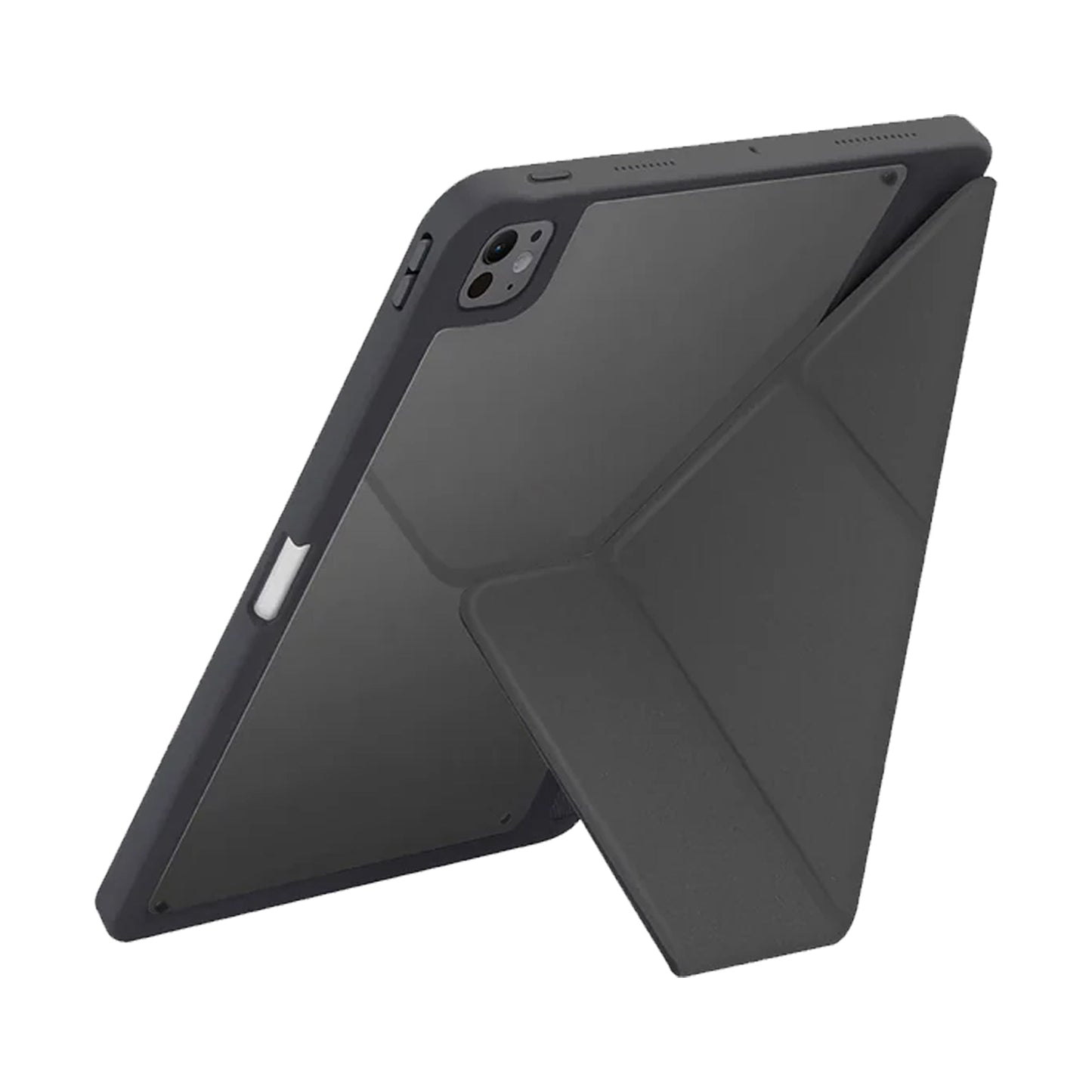 UNIQ Moven for iPad Pro 11" / iPad Pro 13" ( 2024 ) M4 Ultra Slim Case with ShockArmor‚Ñ¢ Bumper and Stylus Storage - Grey - Forexengineer -Malaysia- 8886463688908-8886463688861
