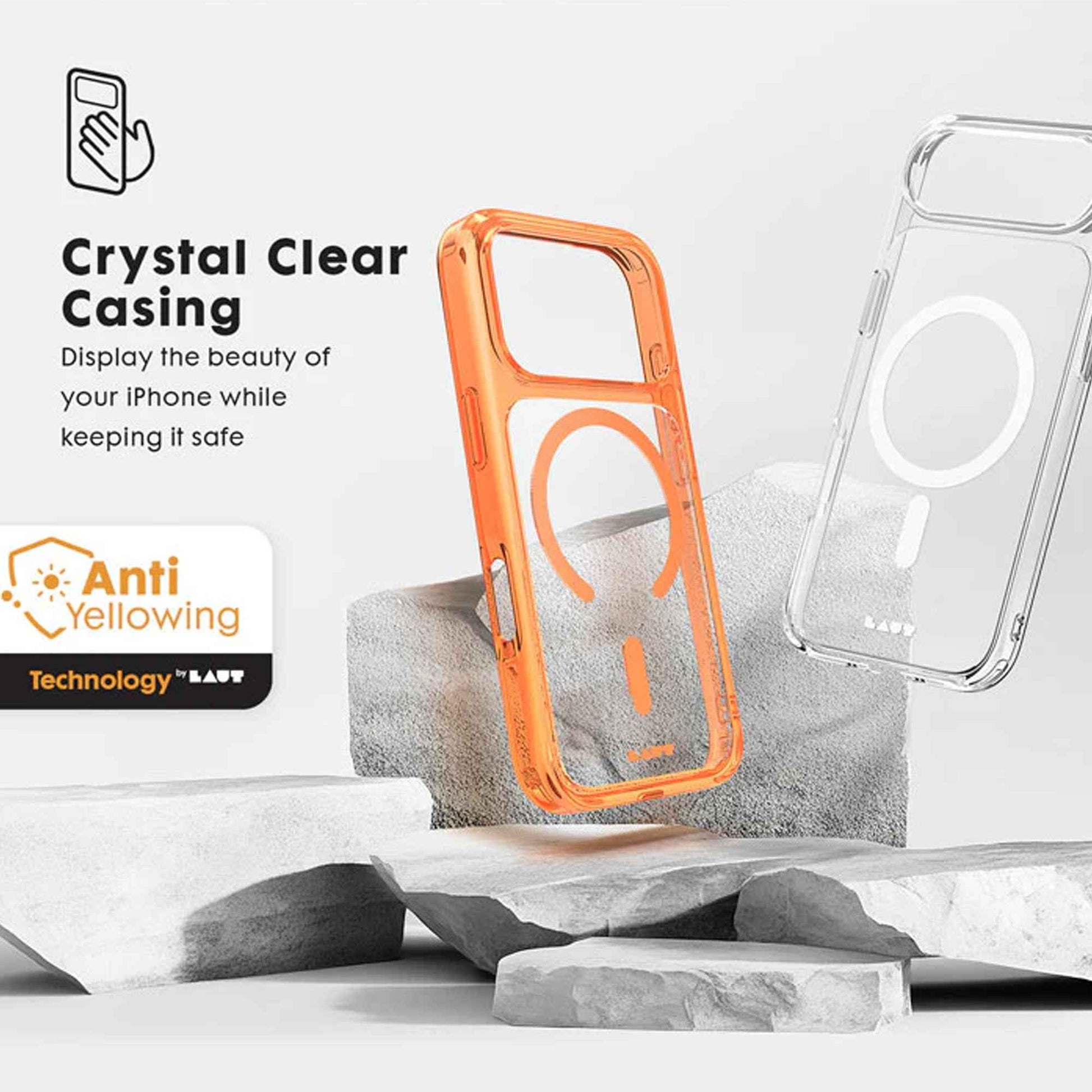 Laut Crystal Fluro Magsafe for iPhone 17 Series - Anti-Yellowing with 3 Meters Drop Protection