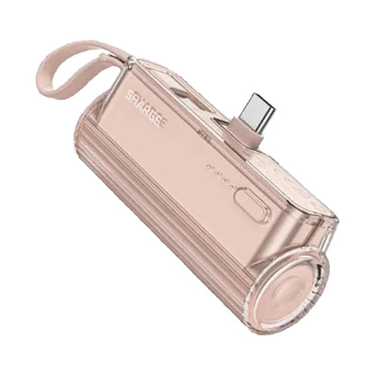 [ONLINE EXCLUSIVE] Sharge Flow Mini 5000mAh Powerbank with Built-in Cable and Interchangable Connector - Forexengineer -Malaysia- 6973154655768-6973154657717