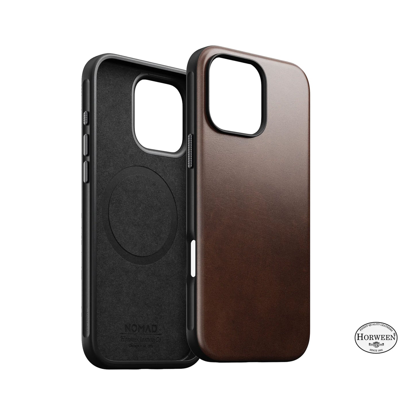 Nomad Modern Leather Case for iPhone 16 Series - MagSafe Compatible