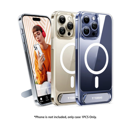 TORRAS UPRO Pstand Magsafe Case for iPhone 15 Series with Build-in Stand - Forexengineer -Malaysia- 6938075676728-6938075676711-6938075676766-6938075676759