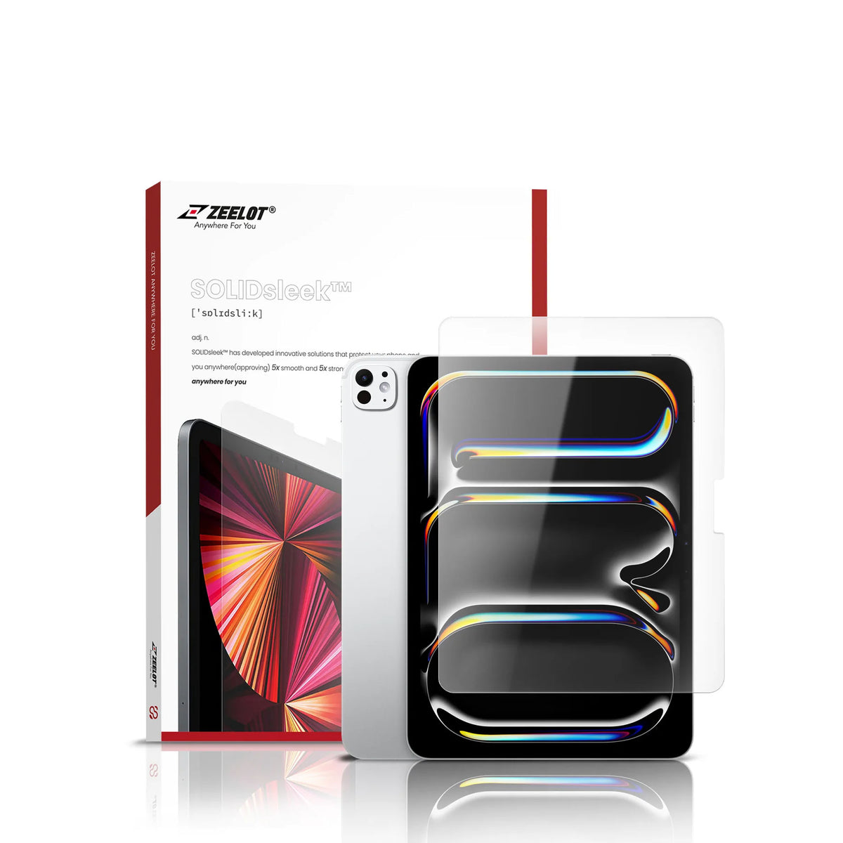 [ONLINE EXCLUSIVE] ZEELOT SOLIDsleek 2.5D Tempered Glass  Screen Protector for iPad Pro 11" / iPad Pro 13" / iPad Air 11" / iPad Air 13" - Forexengineer -Malaysia- 4891011521174-4891011521112-4891011521228-4891011521181-4891011521129-4891011521235