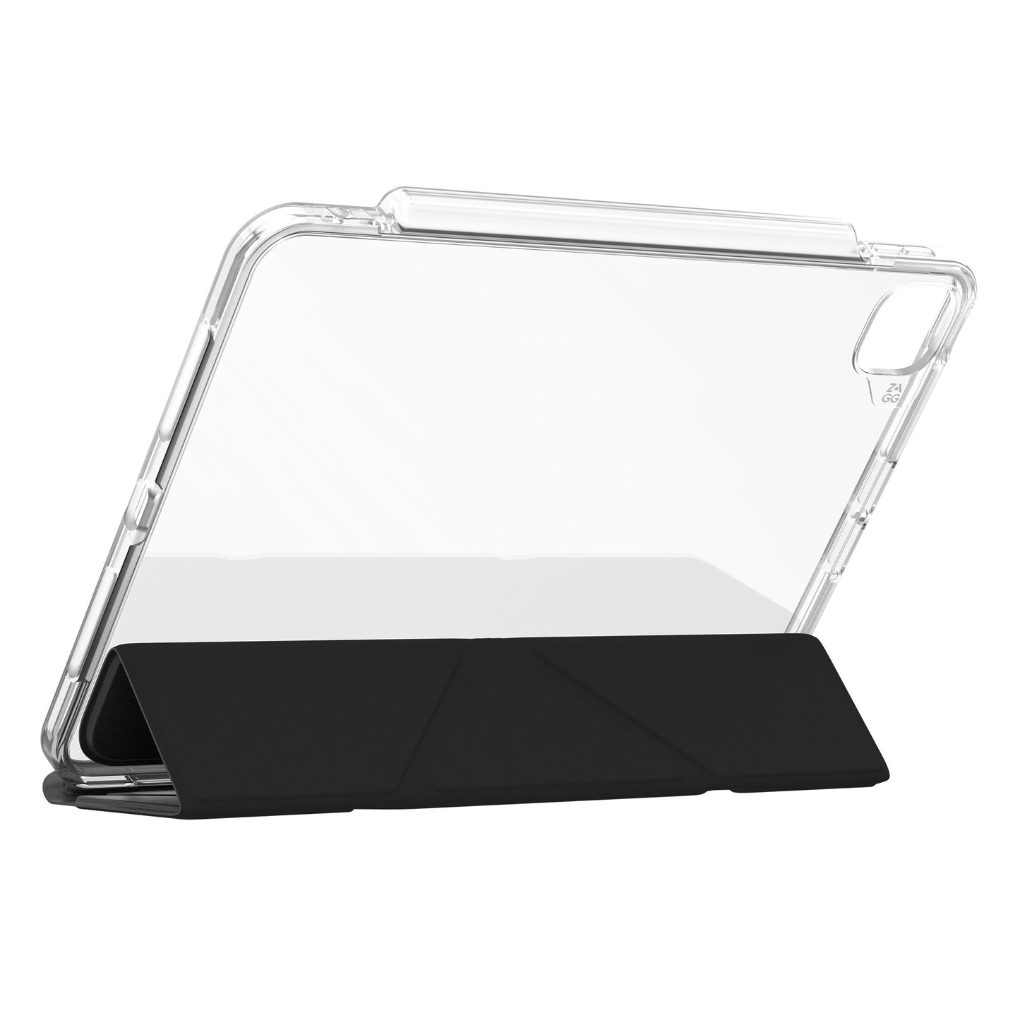 ZAGG Crystal Palace Folio Case for iPad Air 11" / iPad Air 13" ( 2024 ) M2 Multiple Stand Function Graphene Material - Clear