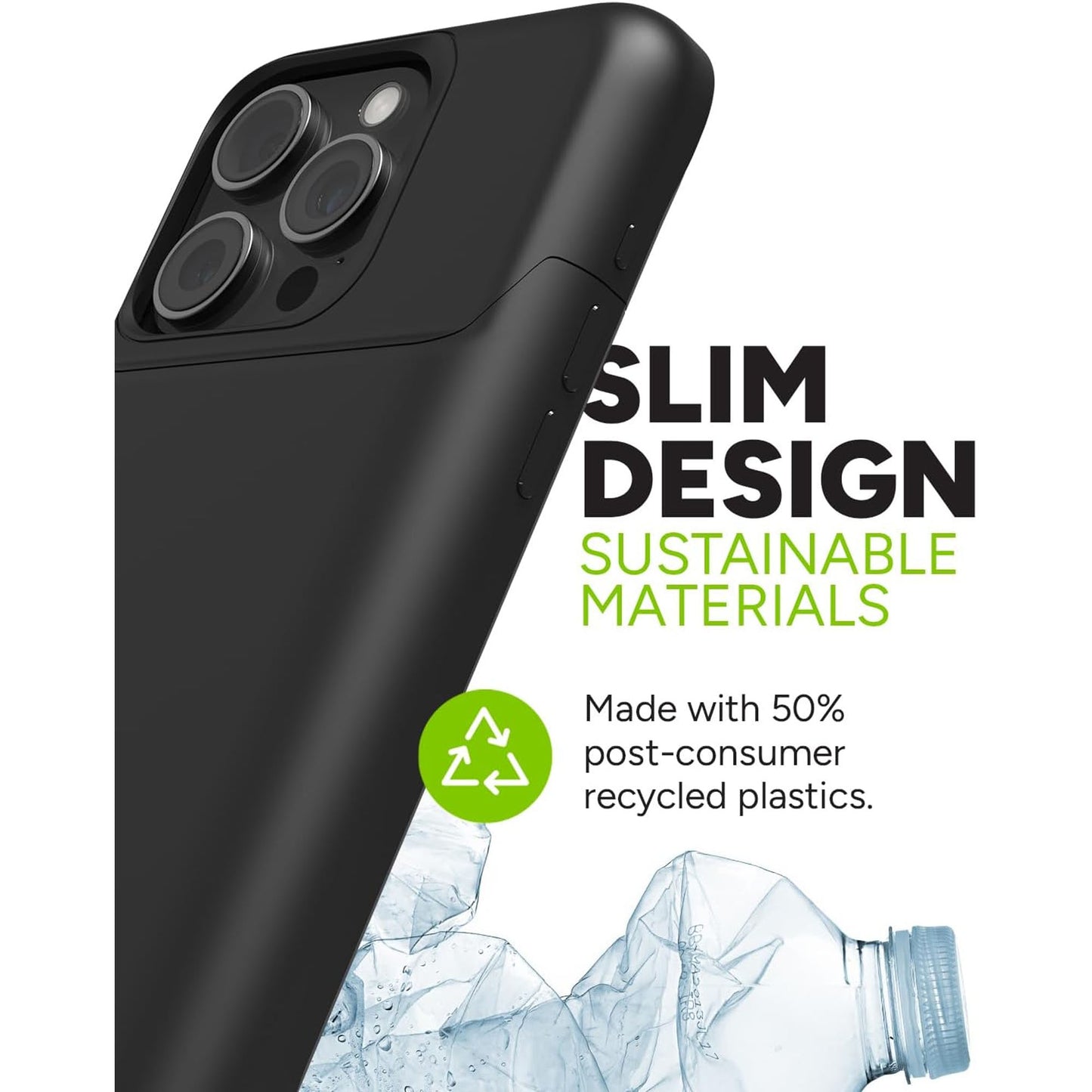 Mophie Juice Pack 3,000mAh Build-in Battery for iPhone 15 Series - Up to 6 feet drop protection - Black