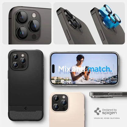 [2 PACK] Spigen Glas.tR EZ Fit Optik Pro Lens Protector for iPhone 16 Pro Max / 16 Pro / 15 Pro Max / 15 Pro / 14 Pro Max / 14 Pro - Forexengineer -Malaysia