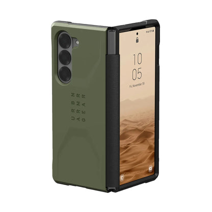 UAG Civilian for Samsung Galaxy Z Fold 6 - Covered Hinge and Qi Wireless Charger Compatible - Forexengineer -Malaysia- 840283913693-840283913709-840283913716