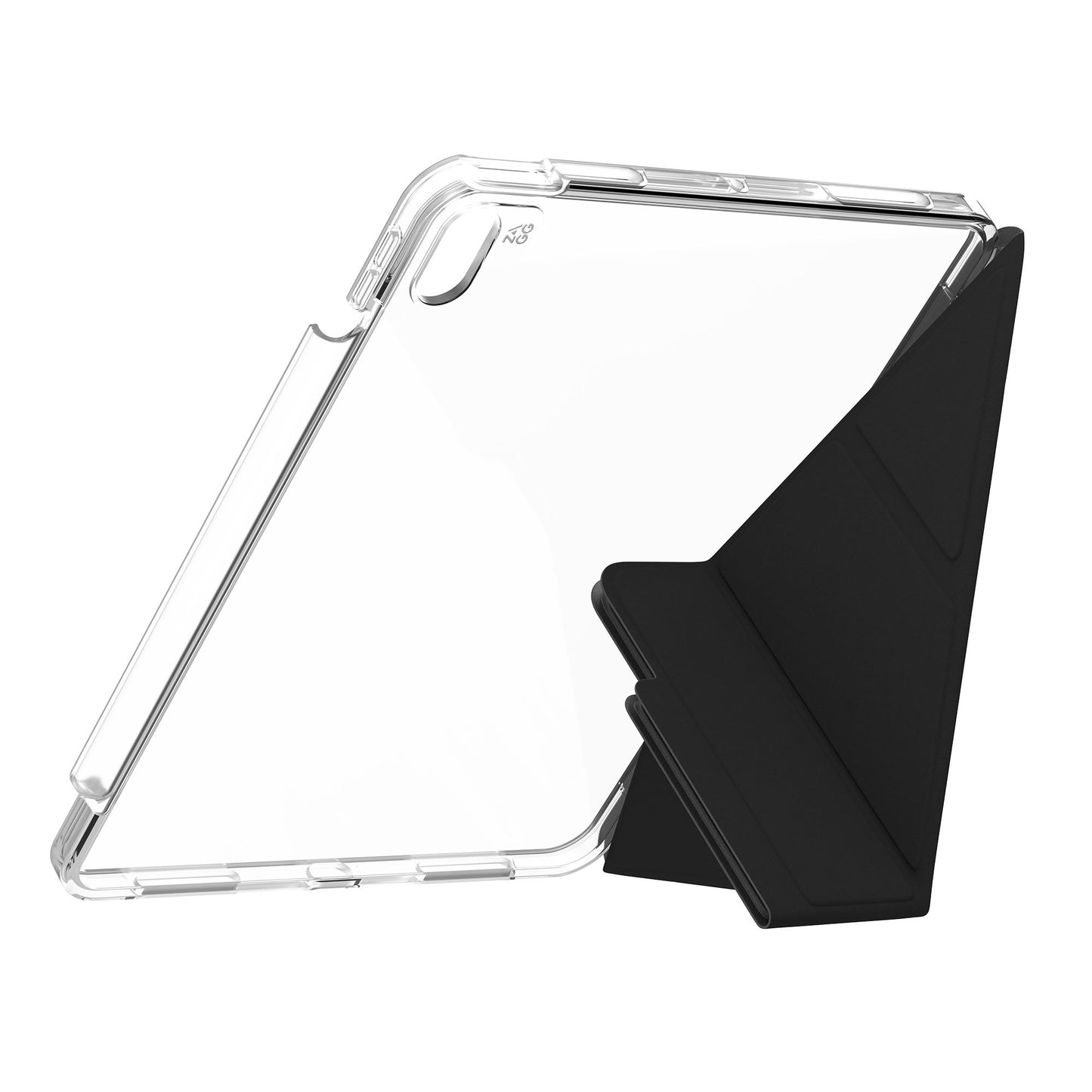 ZAGG Crystal Palace Folio Case for iPad Air 11" / iPad Air 13" ( 2024 ) M2 Multiple Stand Function Graphene Material - Clear