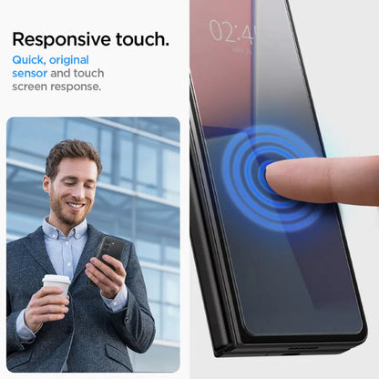 [2 PACK] Spigen Glas.tR EZ Fit Glass Screen Protector for Samsung Galaxy Z Fold 6 / Fold 5 with Auto-Alignment Installation Kit - Clear - Forexengineer -Malaysia- 8809896748766-8809971229074