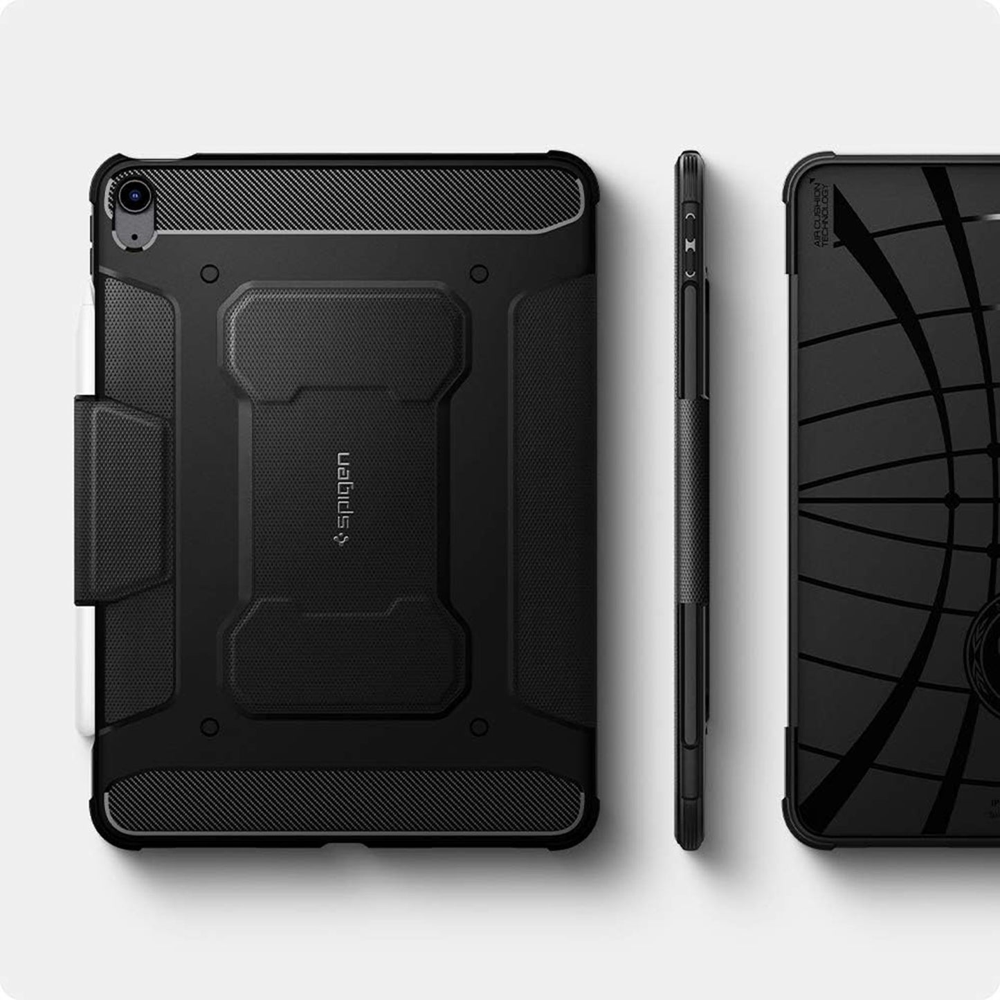 Spigen Rugged Armor Pro Case for iPad Air 13" / iPad Air 11'' ( 2024 ) M2 / iPad Air 10.9" ( 2022 - 2020 ) With Carbon Fiber Detailing