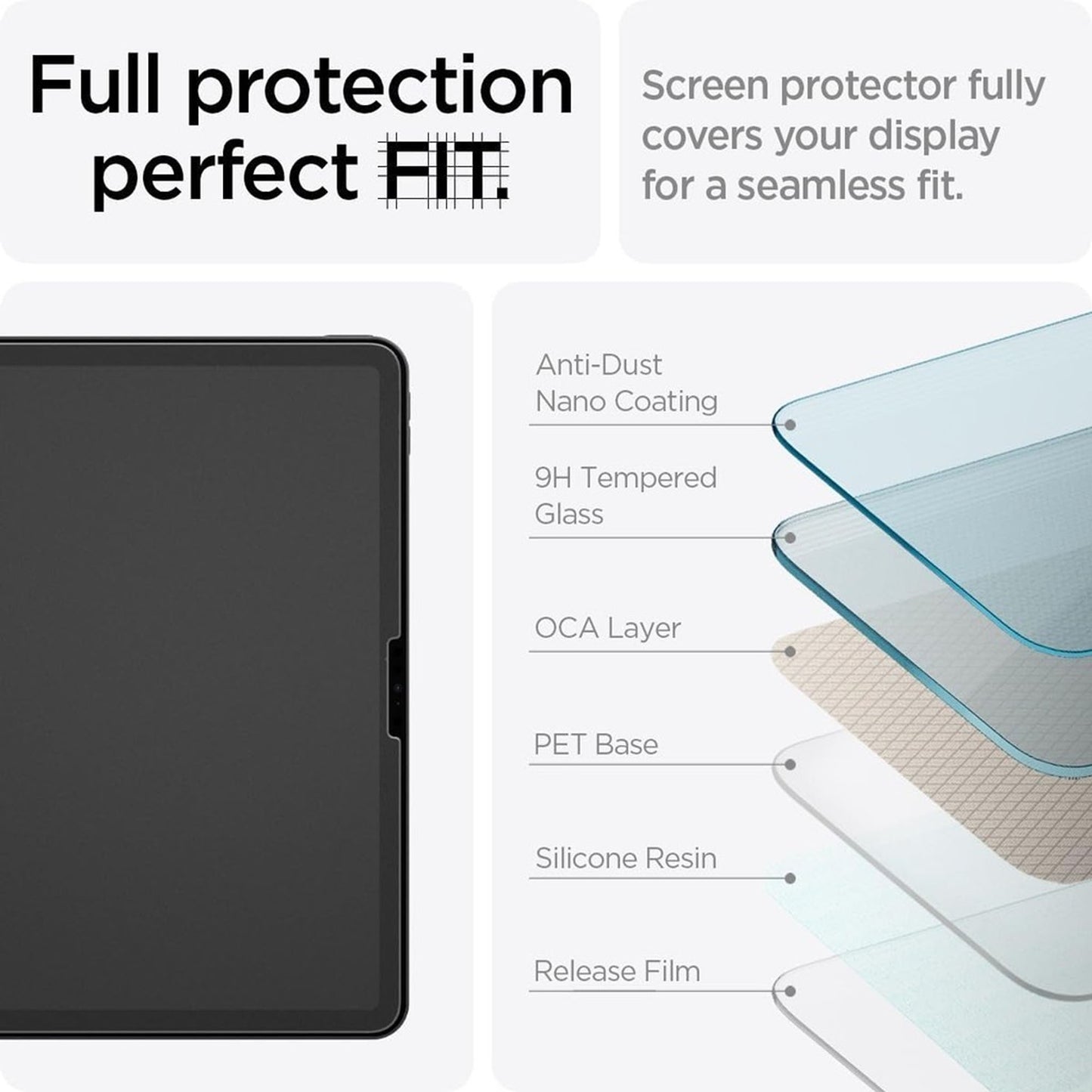 Spigen Paper Touch EZ Fit for iPad Air 13" / iPad Air 11'' ( 2024 ) M2 - Screen Protector Matte Glass With Auto-Alignment Tool