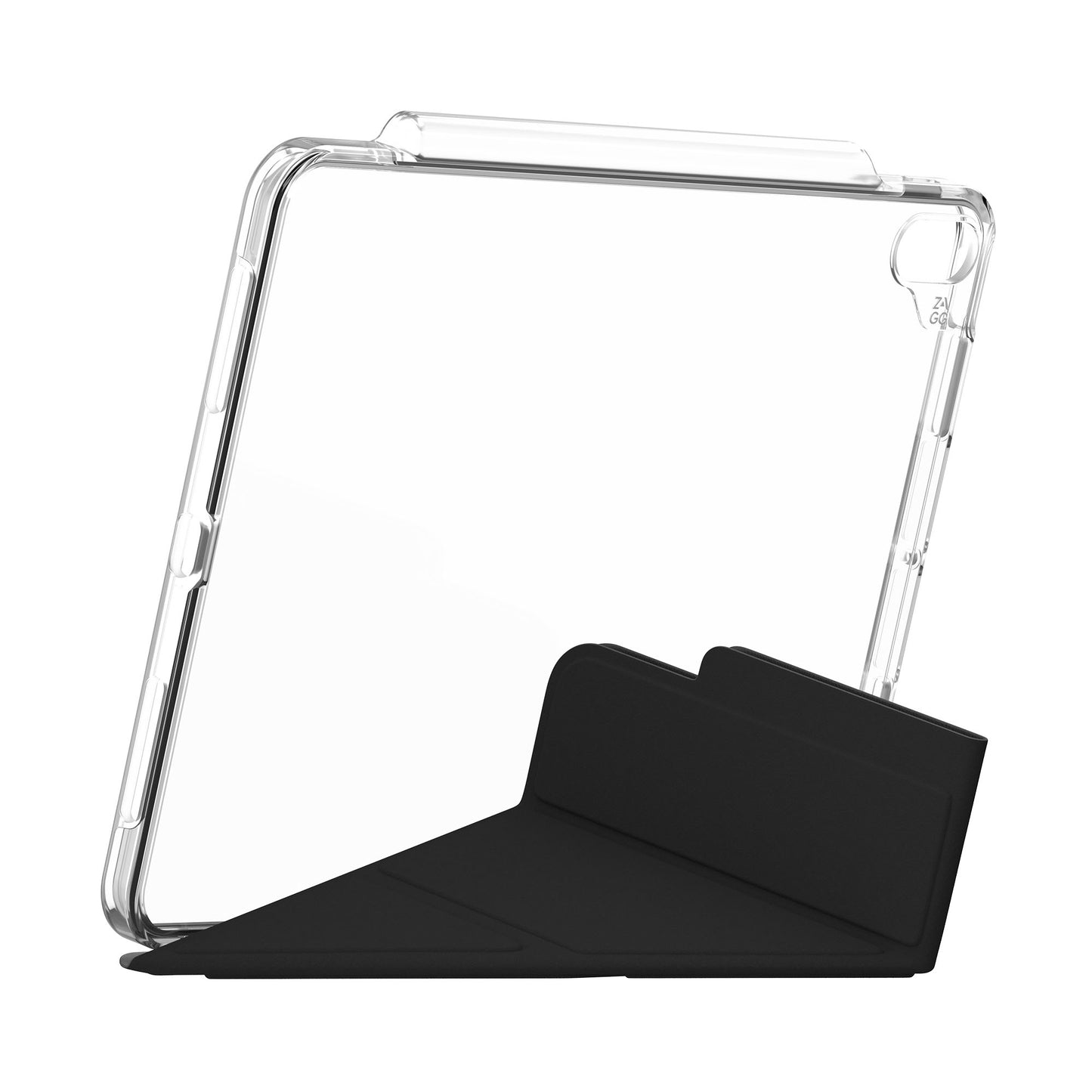 ZAGG Crystal Palace Folio Case for iPad Air 11" / iPad Air 13" ( 2024 ) M2 Multiple Stand Function Graphene Material - Clear