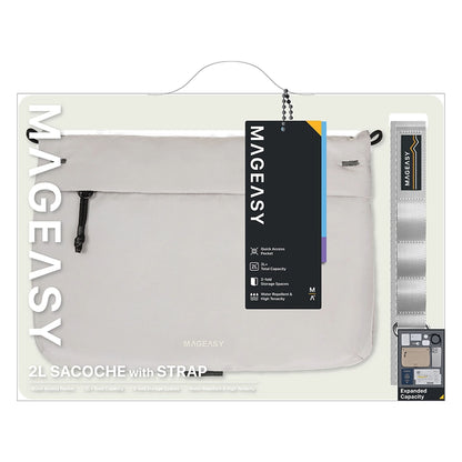 MAGEASY 2L Sacoche Utility Crossbody Bag + Strap Phone Lanyard 20mm - Forexengineer -Malaysia